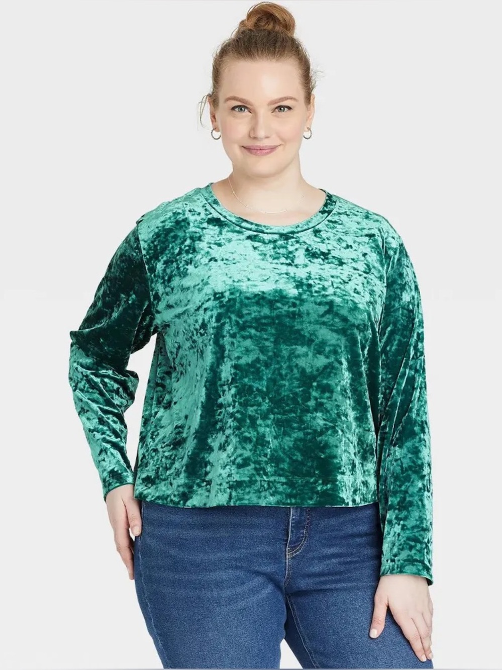 Ava & VIV Green Plus Size Women Blouse 3X Brand New